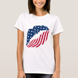 Red and Blue Lips Shirt