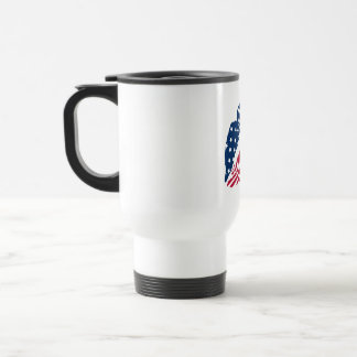 Red and Blue Lips Travel Mug