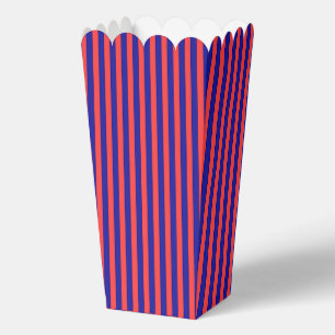 Red And Blue Popcorn Favor Box