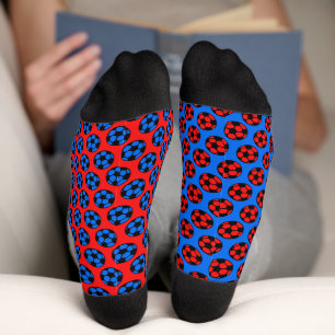 Red and Blue Soccer  Socks