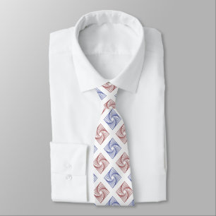 Red and Blue squares Tie