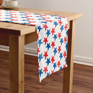 Red and Blue Stars   Patriotic / 4th of July Short Table Runner