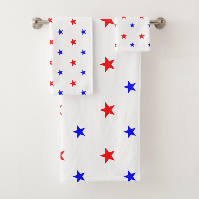Red and Blue Stars - Starry Sky Motif (En situation)
