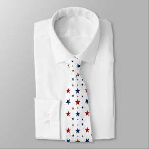 Red And Blue Stars Tie