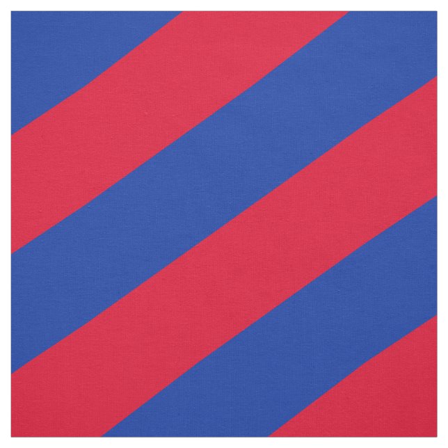 Red and blue striped pattern fabric (Swatch)