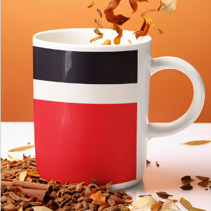 Red and Blue Stripes Coffee Mug