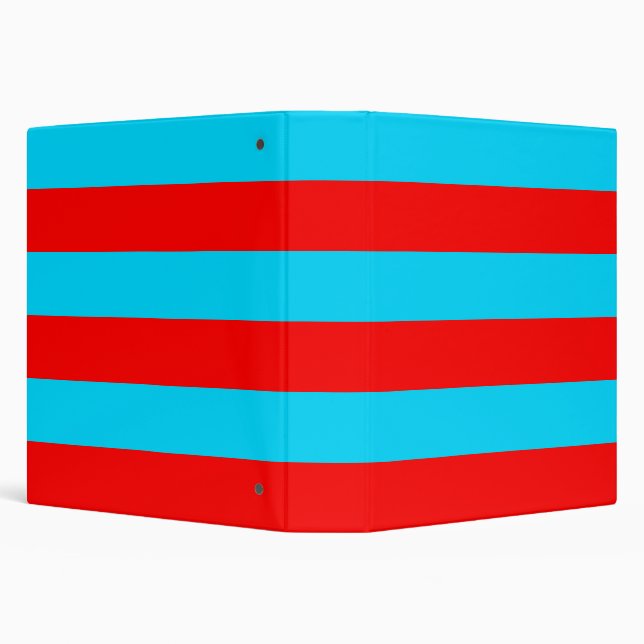 Red and Blue Stripes Design Binder (Background)