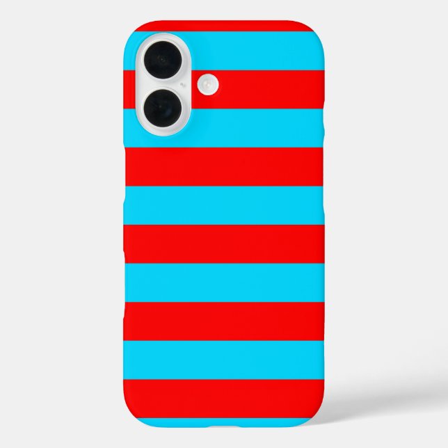 Red and Blue Stripes Design Case-Mate iPhone Case (Back)