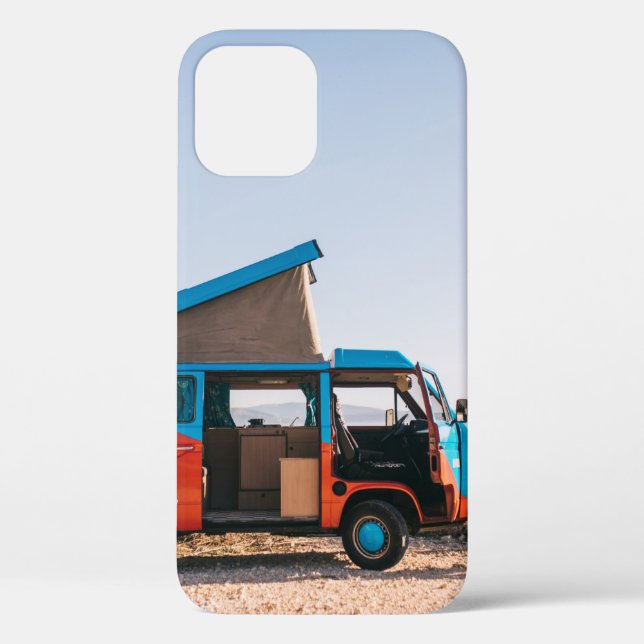 Red and blue vehicle beside man Case-Mate iPhone case (Back)