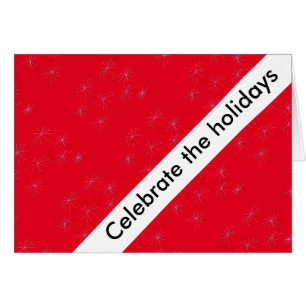 Red and Bold Holiday Christmas Card