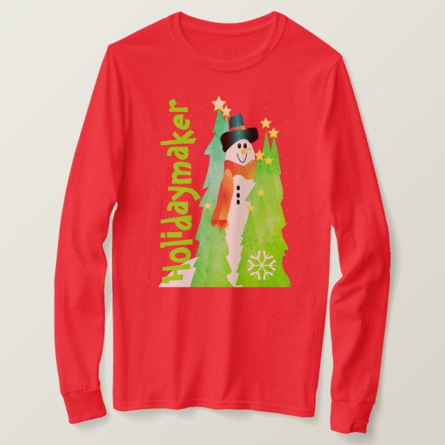 Red And Bright Green T-Shirt (Design Front)