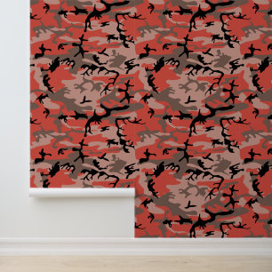 Red and Brown Camouflage, Military, Army Wallpaper