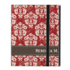 Red and Brown Damask
