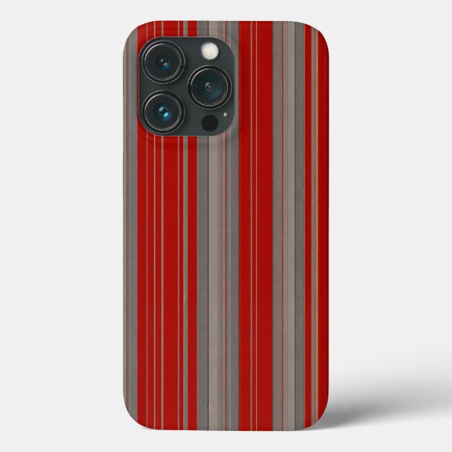 red and brown stripes Case-Mate iPhone case (Back)