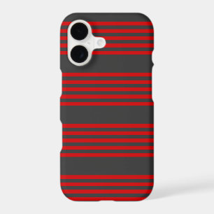 Red and charcoal five stripe pattern