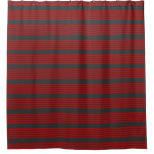 Red and charcoal five stripe pattern