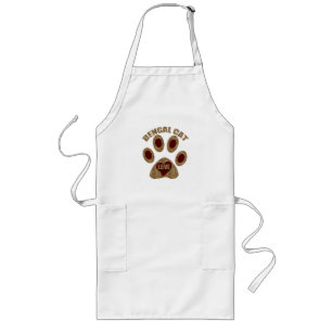 Red and Cheetah Bengal Cat Breed Long Apron