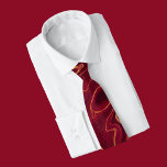 Red and Gold Agate marble elegant Tie<br><div class="desc">A modern and elegant Neck Tie with red and gold Agate Marble decor. A great gift idea for him.</div>