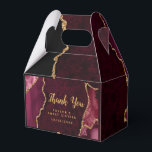 Red and Gold Agate Sweet Sixteen Thank You Favor Box<br><div class="desc">This elegant and glamourous sweet sixteen thank you favour bag features a red agate marble background with faux gold glitter accents. The text combines handwritten script and modern sans serif fonts for a classy and sophisticated look. This will be perfect for an autumn fall and winter sweet sixteen birthday party....</div>