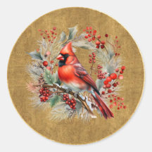 Red and Gold Cardinal 