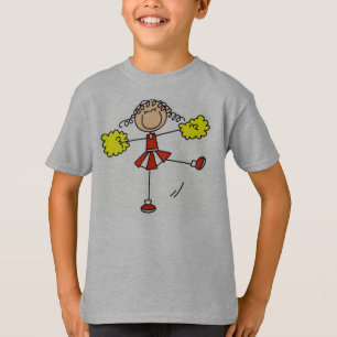 Red and Gold Cheerleader T-Shirt