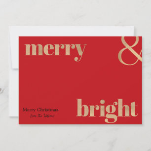 Red and Gold Christmas Card