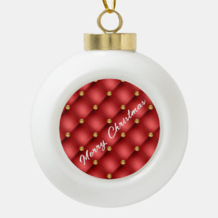 Red and Gold Christmas Ornament