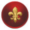 Red and Gold Fleur de Lis Envelope Seal