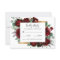 Red and Gold Floral Rustic Elegant White Wedding