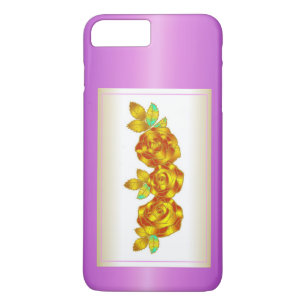 Red and Gold Flower Design Gift Case-Mate iPhone Case