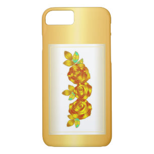 Red and Gold Flower Design Gift Case-Mate iPhone Case
