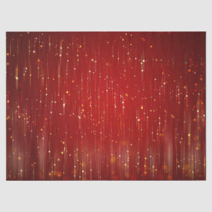 Red and Gold Glitter Tissue Paper