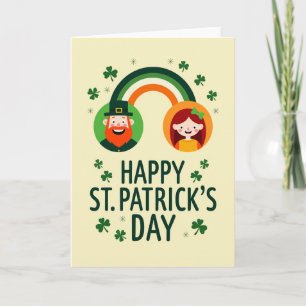 Red And Gold Happy Day Card