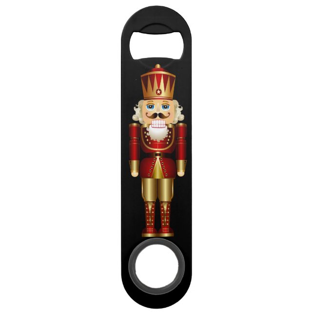 Red and Gold Nutcracker Speed Bottle Opener (Front)