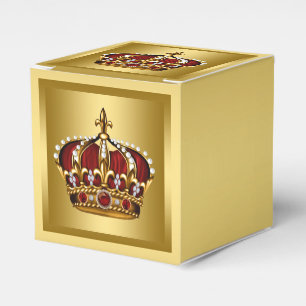 Red and Gold Prince Favor Box