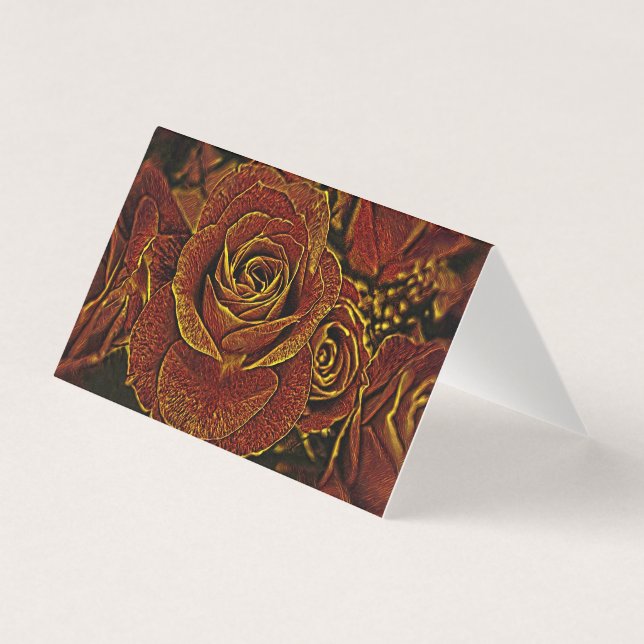 Red and Gold Roses (Front)