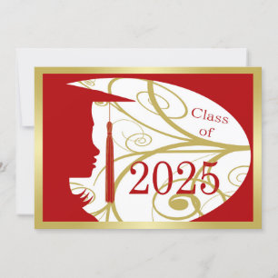 Red and Gold Silhouette 2025 Card