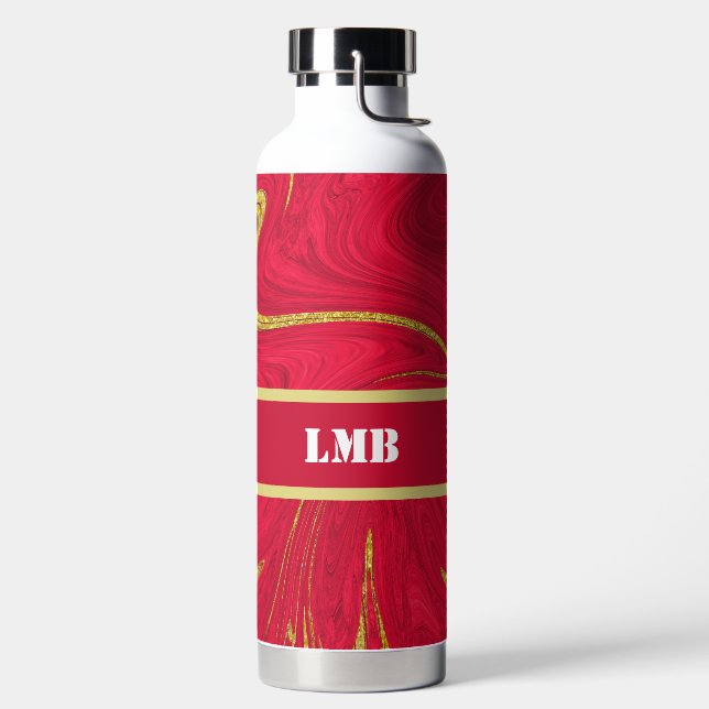 Red And Gold Water Bottle (Left)