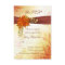 Red and golden autumnal leaves RSVP