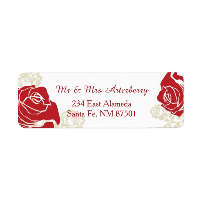 Red and golden roses (Front)