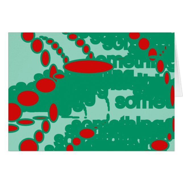 red and green 1123 abstract art (Front Horizontal)