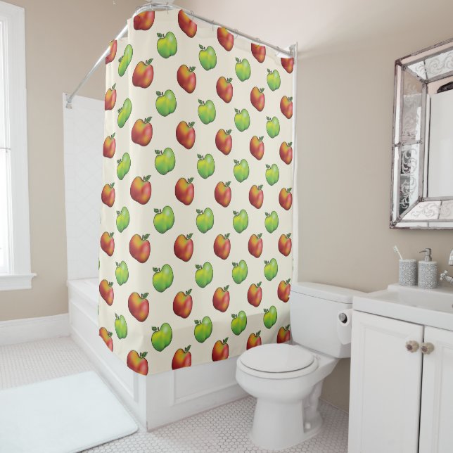Red And Green Apple Fruits Pattern (In Situ)