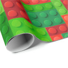 Red and Green Building Bricks Blocks | Christmas
