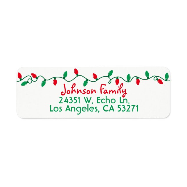 Red and Green Christmas Lights (Front)