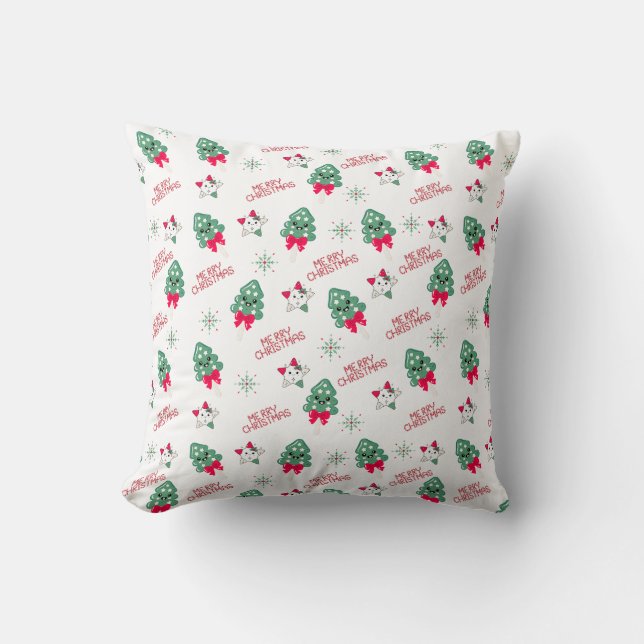 Red and Green Christmas pillow (Front)