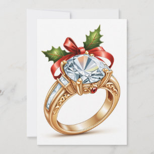 red and green christmas save the date cards