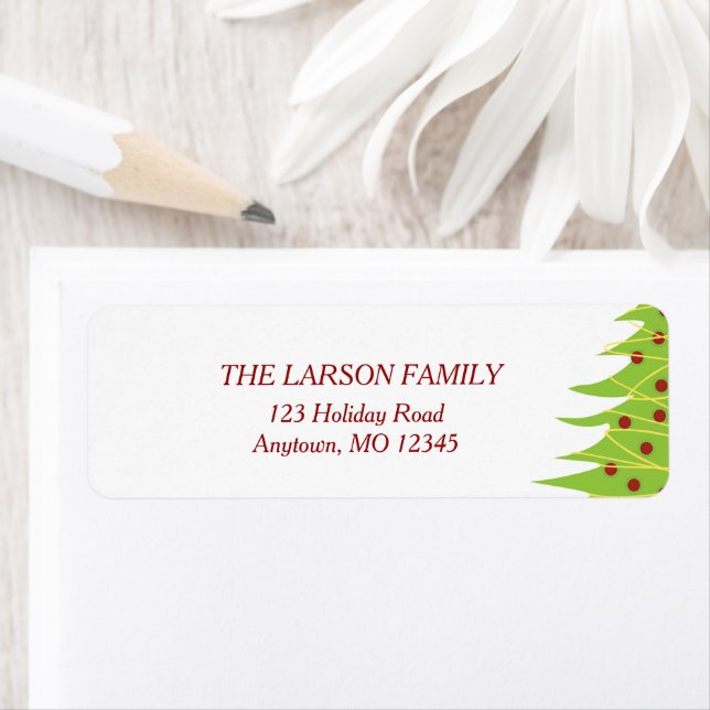 Red and Green Christmas Tree | Holiday Address (Insitu)