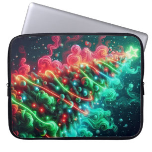 Red and Green Christmas Tree on an Electronics Bag