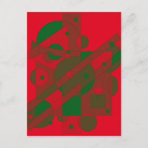 Red and green design by Moma Postcard
