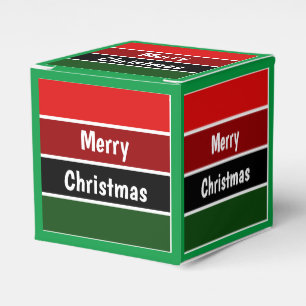 Red And Green Favor Box